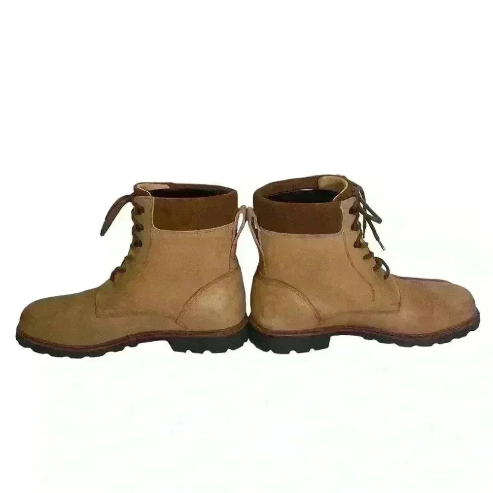 Ludwig Reiter Men’s Tan Light Brown Leather And Suede Ankle Boots 44/ 10- 10.5 - Picture 6 of 16